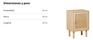 Set de muebles de ratán para dormitorio o sala