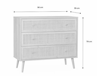 Set de muebles de ratán para dormitorio o sala