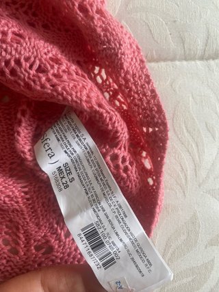Jersey Sfera rosa calado talla S