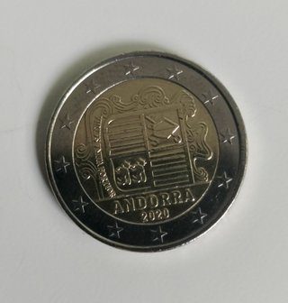 Moneda 2€ Andorra 2020. Muy bueno