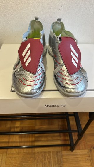 Adidas Predator TF Talla 41 Plata Rojo