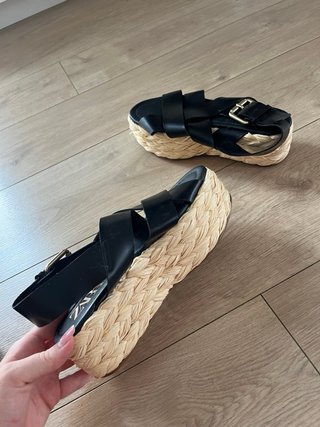 Sandalias Zara Mujer Negras
