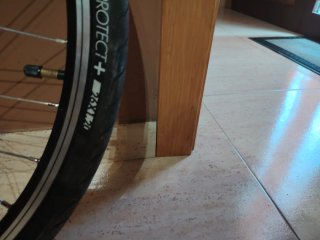Rueda trasera bici carretera Btwin