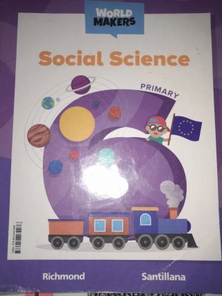 Libro de Social de 6° de primaria,en inglés.