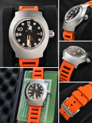 Diver Steeldive 1000M Automático Naranja