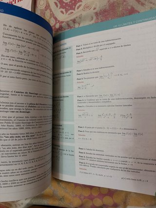 Libro de texto de matemáticas I de 1º Bachillerato