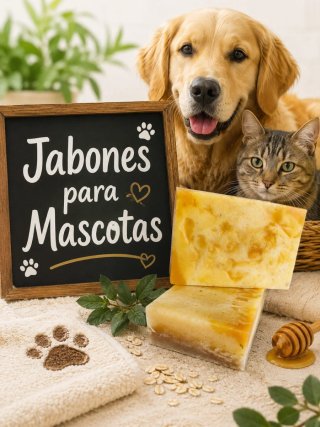 Jabón Sólido 100% Natural para Perros