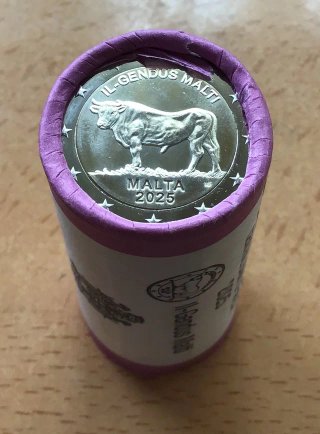 2 euros conmemorativos Malta. Buey. Año 2025