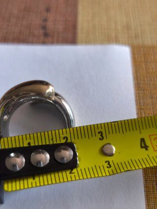 Anillo plateado y dorado