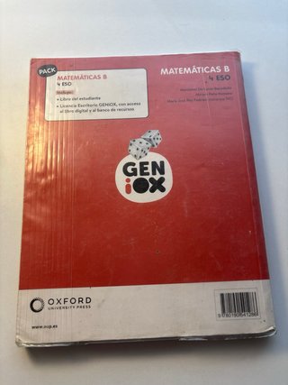 Matemáticas B 4 ESO : Geniox
