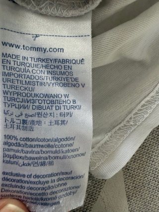 Camiseta Tommy Hilfiger Blanca Talla S