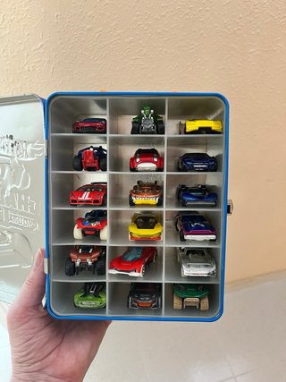 Lote de 18 Coches Hot Wheels con maletín (gratis)