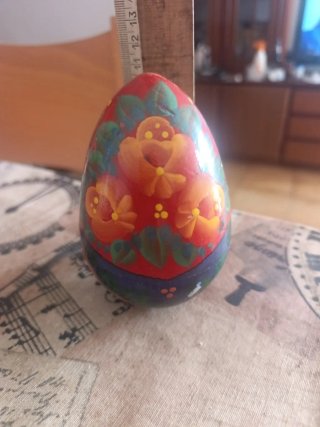 Figura Matrioshka Huevo Pintada