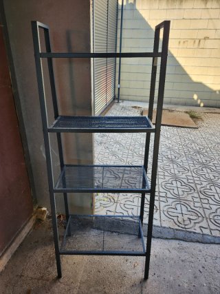 Estantería metálica negra 4 baldas