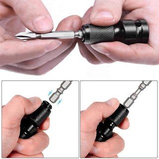 Adaptador 1/2 a Hexagonal 1/4 Negro