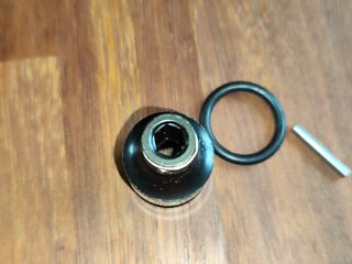 Adaptador 1/2 a Hexagonal 1/4 Negro