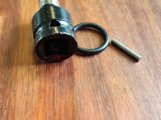Adaptador 1/2 a Hexagonal 1/4 Negro