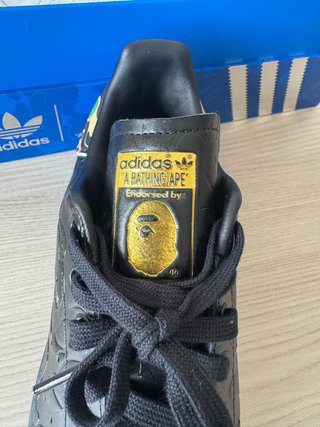Adidas Stan Smith x BAPE 30 Aniversario Negra/Oro