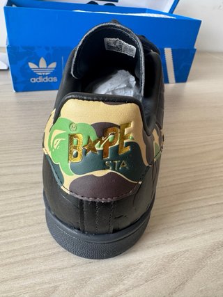 Adidas Stan Smith x BAPE 30 Aniversario Negra/Oro
