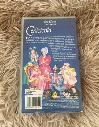 Pelicula La Cenicienta VHS Disney