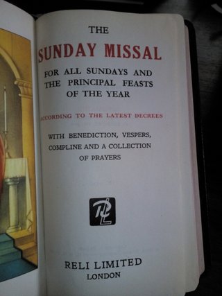 1962 Sunday Missal