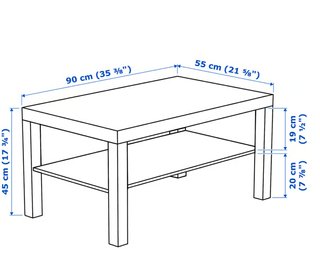 Mesa de centro LACK Ikea blanca