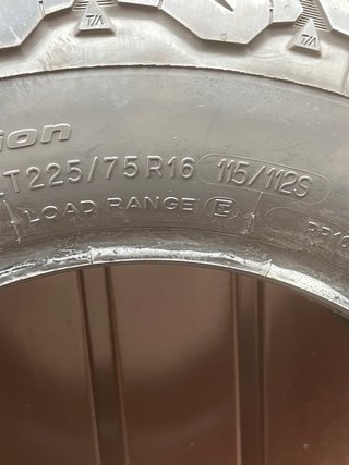 BFGoodrich All Terrain 225/75R16 115/112S