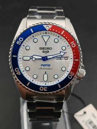 Reloj Seiko Pepsi Automático Blanco - Ed. Limitada
