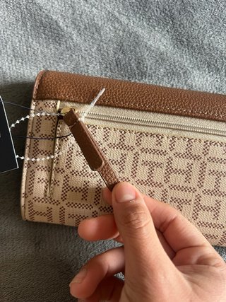 Billetera Tommy Hilfiger Marrón y Beige