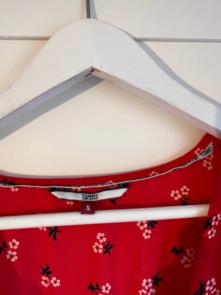 Vestido Midi Rojo Tommy Hilfiger - Talla S