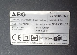 Aspiradora AEG Cyclonclean sin bolsa