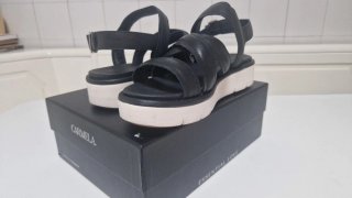 Sandalias Carmela Negras Talla 40 Nuevas