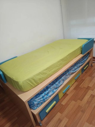 Armario juvenil + Cama nido y Escritorio