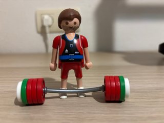 Playmobil olimpico halterofilia