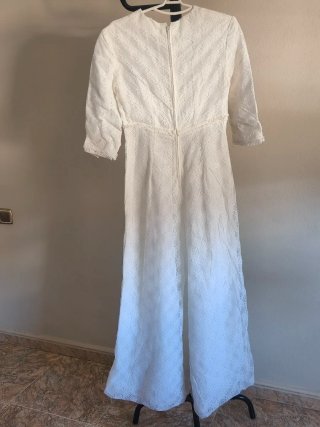 Vestido Novia Vintage 1972 París