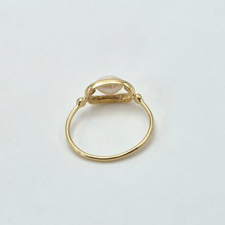 Anillo Oro 18k Perla Natural T-13