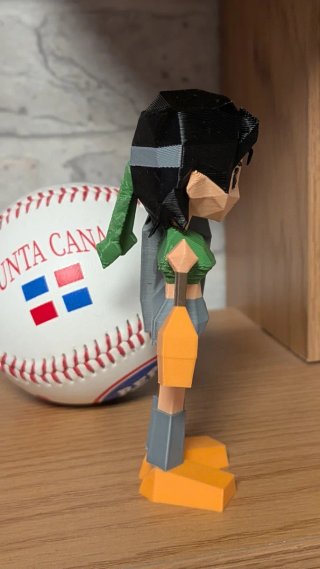 Figura Yuffie Final Fantasy VII Low Poly