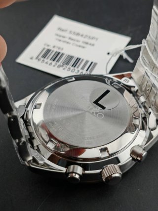 Reloj Seiko Chronograph 10 BAR Plata Blanco