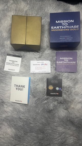 Omega x Swatch Mission to EarthphaseMoonshine Gold