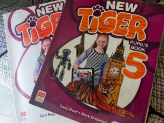 Libro de inglés NEW TIGER 5 primaria