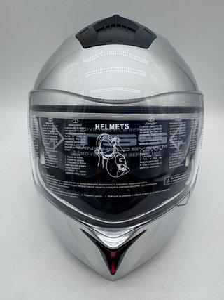 Casco Moto Modular Abatible Gris, XL