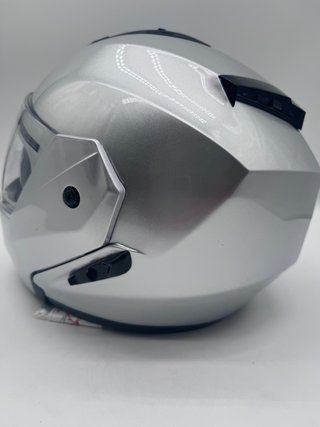 Casco Moto Modular Abatible Gris, XL
