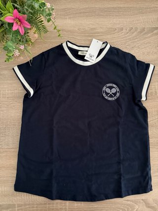 Camiseta Silbon Azul y Blanca Talla XS