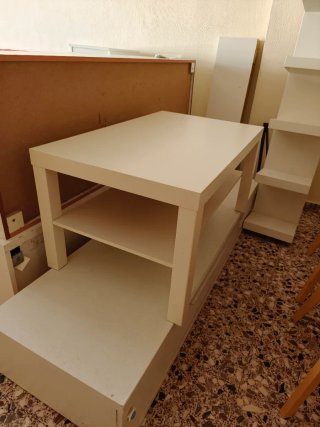 Conjunto muebles de salón Ikea color blanco