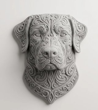 Busto Labrador Retriever Decorativo