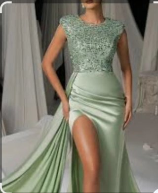 Vestido de fiesta verde talla L