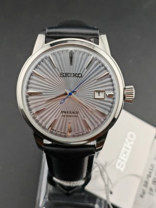 Reloj Seiko Presage Automático Plata Negro