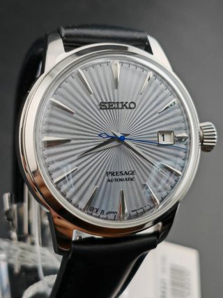 Reloj Seiko Presage Automático Plata Negro