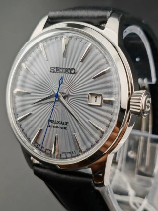 Reloj Seiko Presage Automático Plata Negro