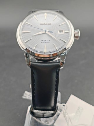Reloj Seiko Presage Automático Plata Negro